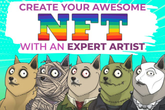 create unique 2d characters for your nft project
