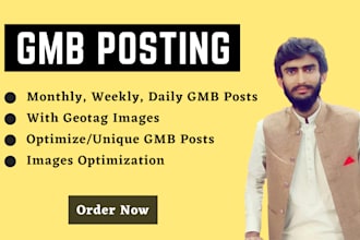 create gmb post for your business with geotag images