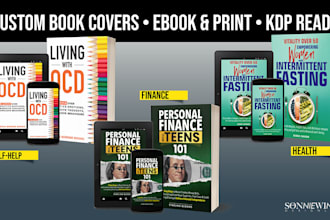 design professional book covers for kindle, ebook and print