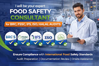 be your expert food safety consultant and lead auditor