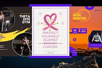 design minimalist dj, music, event, party, flyer, and poster in 10h