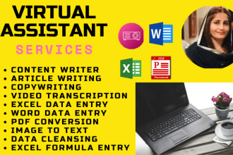 be virtual assistant  copywriting, copywriters and content writers on any topic