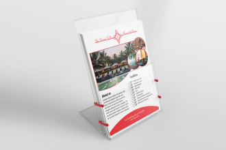 design professional bi fold and tri fold flyer