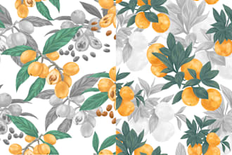 design floral seamless patterns and textile for fabric print