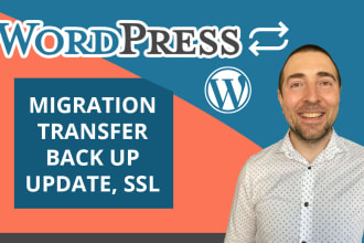 migrate wordpress website, backup, transfer, ssl