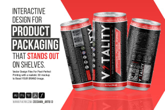 design creative beer label, energy drink, juice, and colas