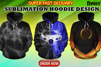 custom sublimation hoodie, all over sweatshirt design