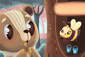 draw illustration for story book