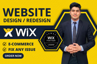 do professional wix website design, redesign and online store