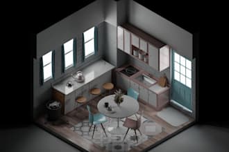 create your 3d isometric room