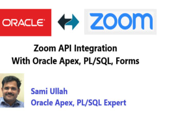 integrate zoom API with oracle apex, plsql, forms