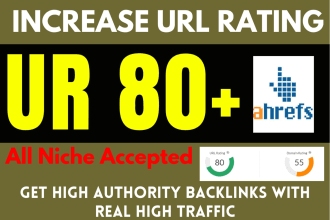 increase url rating ahrefs ur 80 plus with authority links