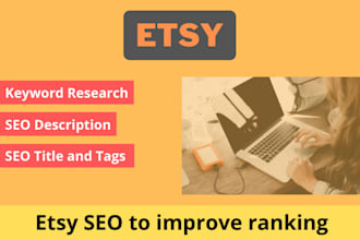 do etsy SEO with title, tags and description