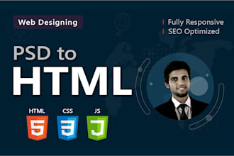 convert psd to html xd to html figma to html responsive