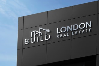 do minimal modern real estate or financial logo design for your business