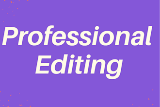 be your professional editor