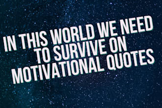 design motivational quotes with logo