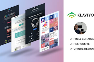 design klaviyo email template for your campaigns