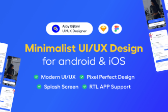 design modern UX design for your android and ios in figma