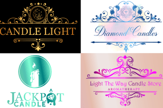 design an eye catchy candle logo for your business