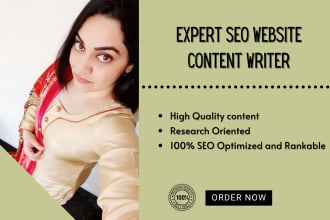 be your SEO website content writer, website copywriter