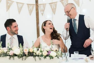 write a thrilling wedding speech, toast or vows