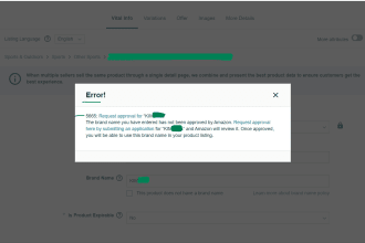 help with error 5665, brand approval error 5461 brand registry