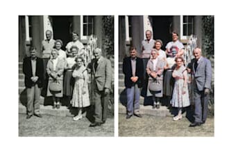restore old photos and colorize old photos naturally