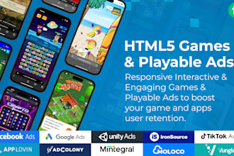 do playable ads, 2d html5 web game, html5 game, facebook game