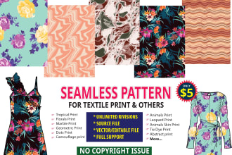 seamless florals pattern for all media