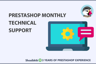 provide professional prestashop monthly support