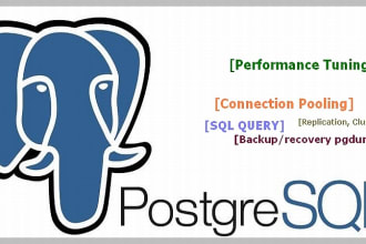 be postgresql dba to install, optimize, replicate, cluster, backup, pgpooling