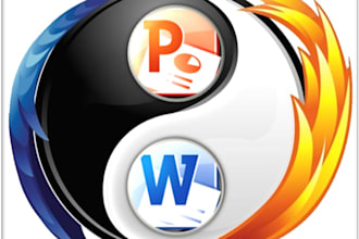 convert your pdf, word project or text on  PPT