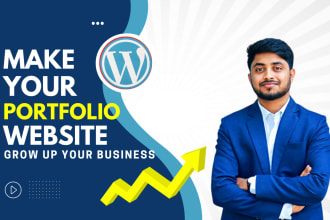 create wordpress portfolio website, resume website for you