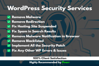 clean hacked wordpress website and fix broken site