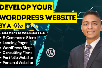develop your wordpress website