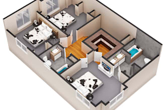create 3d floor plan