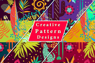 do professional, creative, custom, seamless, vector patterns