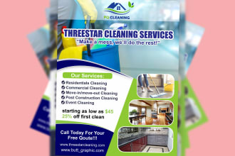 design professional cleaning services,power washing flyer
