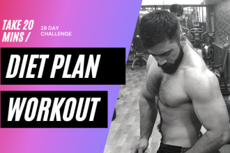 create custom home workout and diet plan