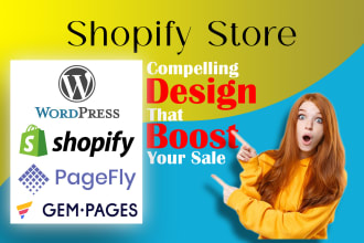 design, clone shopify landing page using premium theme