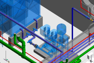 do plumbing modeling and shop drawing upto lod 500