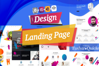 design responsive wordpress landing page using page builders