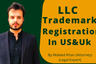 do llc registration, trademark registration in USA, UK within 2 days