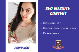 write website content, SEO website content, web content