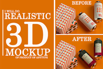 do realistic 3d mockup