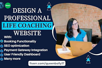design life coaching website, consulting website, paperbell booking, calendly