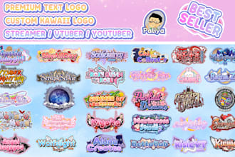design custom cute logo for streamer vtuber youtube twitch