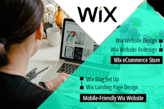 create mobile responsive wix website and wix ecommerce store