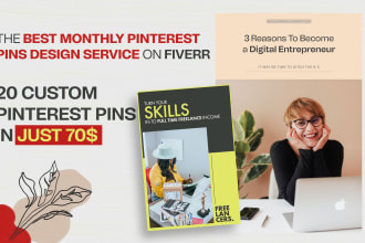 create professional pinterest pins and boost your brand with eye catching design